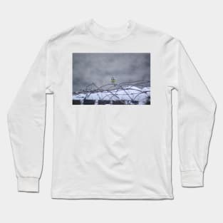 Blue tit in the snow Long Sleeve T-Shirt